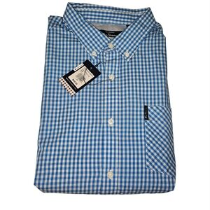 Ben Sherman Gingham Blue Shirt - Men's Size XL - NWT